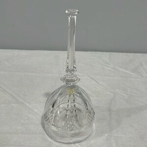 Vintage Action Industries 24% Lead Crystal Dinner Bell West Germany Crystal Bell
